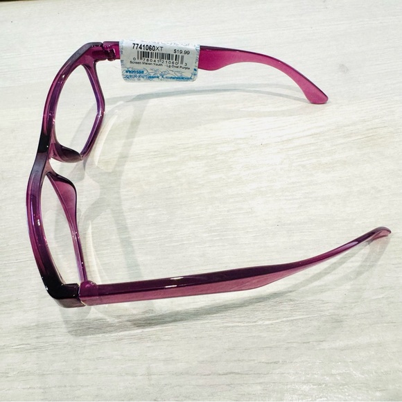 ICU Eyewear Kids Screen Vision Blue Light Filtering Large Oval Glasses Purple - Picture 2 of 15